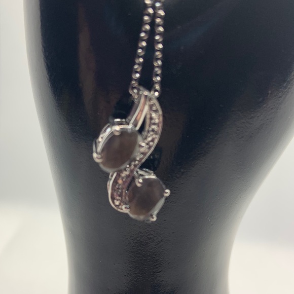 SILVER SAPPHIRE, STERLING SILVER PENDANT - Picture 6 of 8